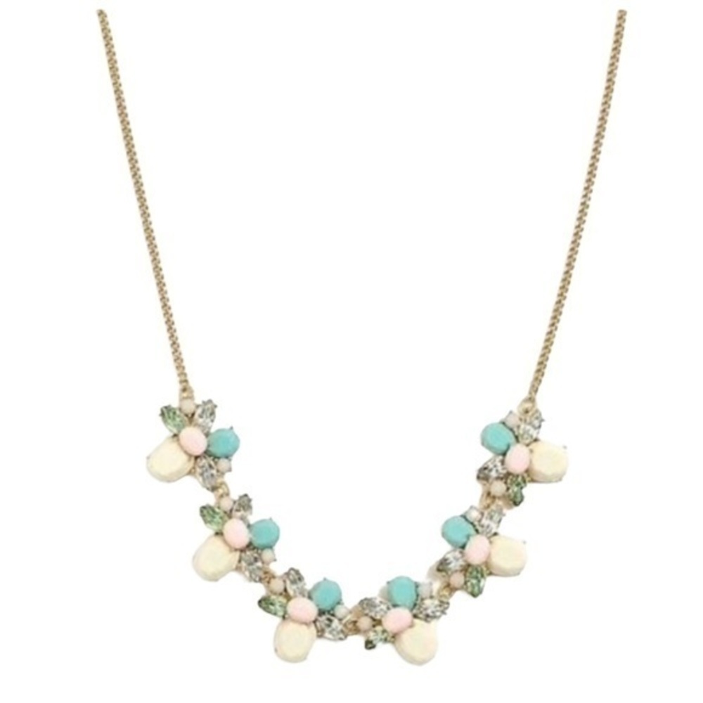 J.Crew Stone Cluster Statement Necklace